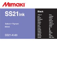 Mimaki SS21 Black 600ml Solvent Ink Pouch