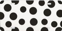 B/W Polka Dot Plastic License Plate Blanks