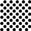 24" Black Polka Dot Vinyl By The Foot