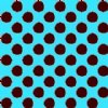 6" Brown & Blue Polka Dot Vinyl By The Foot