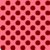 6" Brown & Pink Polka Dot Vinyl By The Foot