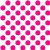 12" Hot Pink Polka Dot Vinyl By The Foot