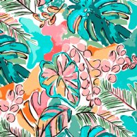Jungle Paradise Heat Transfer Vinyl By The Foot Pre-Masked