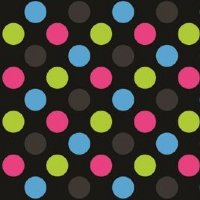 6" Multicolor Polka Dot Vinyl By The Foot