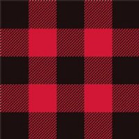 12" Red / Black Buffalo Plaid Vinyl By The Foot