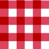 24" Red Gingham (Laminated) Vinyl By The Foot