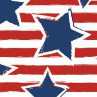 24" Stars And Stripes (Laminated) Vinyl  By The Foot