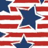 24" Stars And Stripes (Laminated) Vinyl  By The Foot