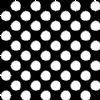 24" White Polka Dot Vinyl By The Foot