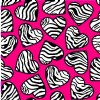 Show product details for 24" Zebra Hearts Vinyl By The Foot