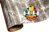 3D Stars Silver Textile Foil 12" x 25' Roll