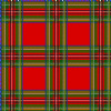 12" Christmas Tartan (Laminated) Vinyl By The Foot