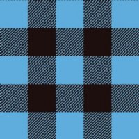 Columbia Blue / Black Buffalo Plaid Heat Transfer Vinyl By The Foot Pre-Masked