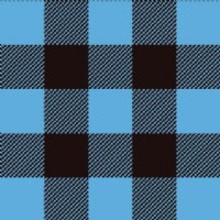 12" Columbia Blue / Black Buffalo Plaid (Laminated) Vinyl By The Foot