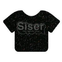 12" Siser Galaxy Black Glitter Heat Transfer By The Foot