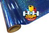 Glitter Stars Blue Textile Foil 12" x 25' Roll