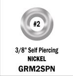 3/8" Self Piercing Nickel Metal Grommets (500 per bag)