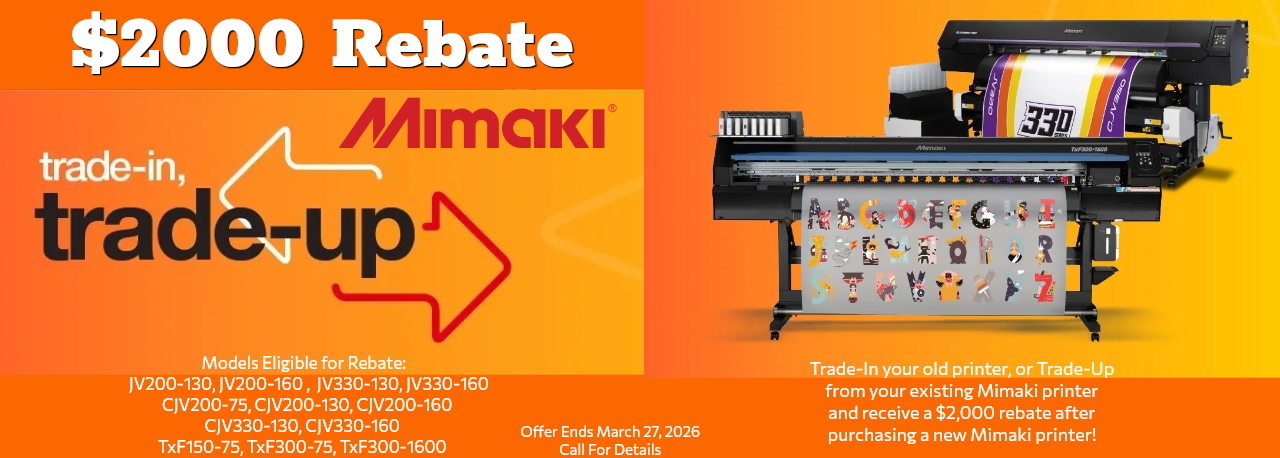 Mimaki Trade Up Rebate