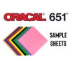 Oracal 651 Sample Sheets