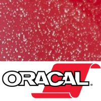 24" Explosive Red Sparkle Oracal 851 Sparkling Glitter Metallic Cast Vinyl By The Foot