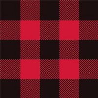 12" Red / Black Buffalo Plaid Vinyl By The Foot