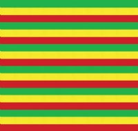 24" Red Yellow Green Stripes (Laminated) Vinyl By The Foot