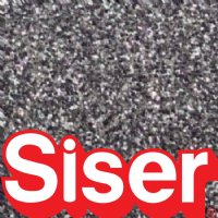 12" Siser Black Silver Glitter Heat Transfer By The Foot