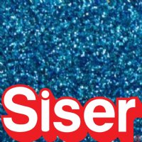 12" Siser Blue Glitter Heat Transfer By The Foot