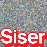 12" Siser Silver Confetti Glitter Heat Transfer By The Foot