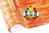 Striations Orange Textile Foil 12" x 25' Roll 