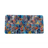 Tropic Floral Pattern Acrylic License Plate Blank