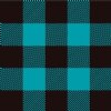 Turquoise / Black Buffalo Plaid Heat Transfer Vinyl By The Foot Pre-Masked