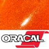 12" Electric Orange Sparkle Oracal 851 Sparkling Glitter Metallic Cast Vinyl By The Foot