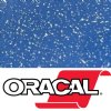 12" Dynamic Blue Sparkle Oracal 851 Sparkling Glitter Metallic Cast Vinyl By The Foot