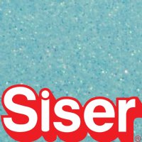 Siser Neon Blue Glitter Heat Transfer By The Foot