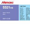 Mimaki SS21 Light Cyan 600ml Solvent Ink Pouch