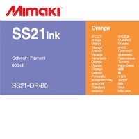 Mimaki SS21 Orange 600ml Solvent Ink Pouch