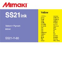 Mimaki SS21 Yellow 600ml Solvent Ink Pouch