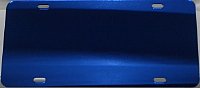 Blue Mirrored Acrylic License Plate Blanks