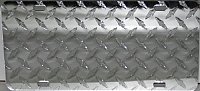 Diamond Plate Acrylic License Plate Blank