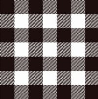 Black / White Buffalo Plaid Heat Transfer Vinyl By The Foot Pre-Masked