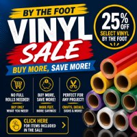 By The Foot Vinyl Sale - Buy More, Save More