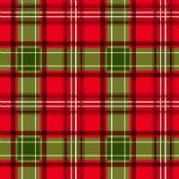 12" Christmas Plaid (Laminated) Vinyl By The Foot