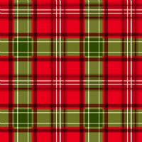 24" Christmas Plaid (Laminated) Vinyl By The Foot