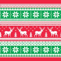 12" Christmas Sweater (Laminated) Vinyl By The Foot