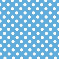 12" Colombia Blue / White Polka Dots Vinyl (Laminated) By The Foot