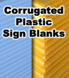 Corrugated Plastic Sign Blank 24x18 Black