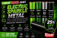 Electric, Sparkle, Metal, Blackboard HTV Roll Sale