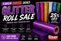 Glitter HTV Roll Sale