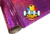 Glitter Stars Raspberry Textile Foil 12" x 25' Roll